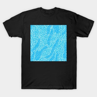 Blue Leopard Pattern T-Shirt